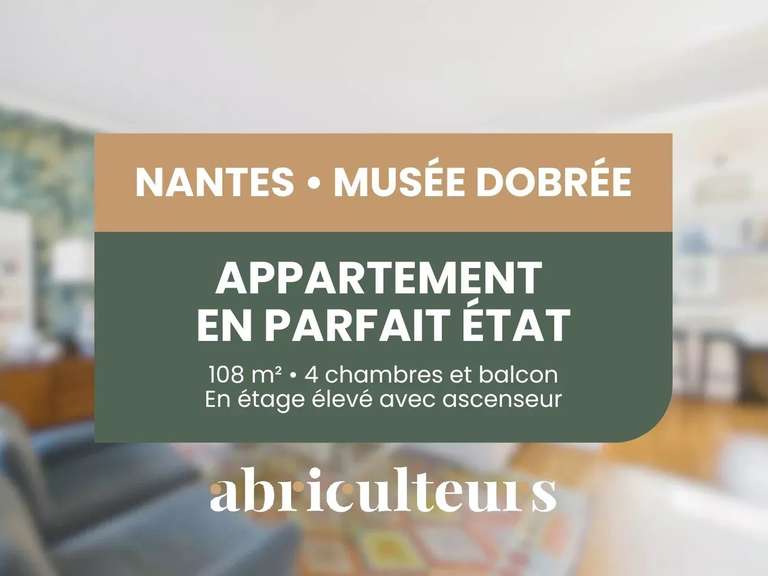 Appartement Nantes - 4 chambres - 107m²