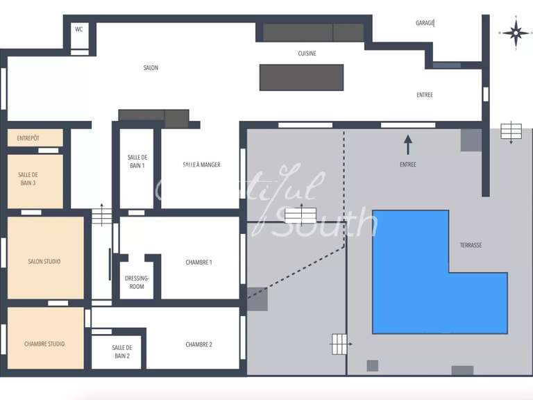 Appartement Narbonne - 3 chambres - 207m²