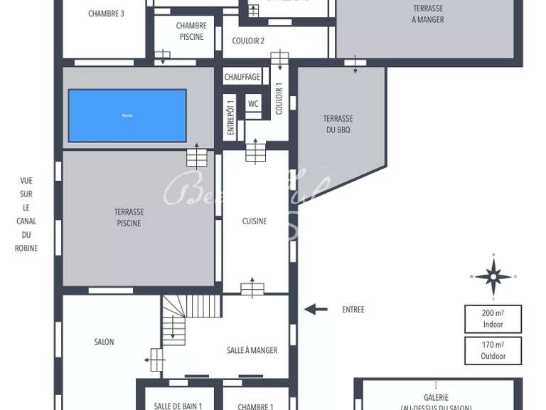 Appartement Narbonne - 4 chambres - 195m²