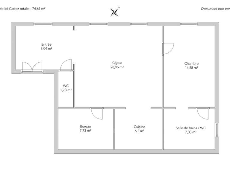 Apartment Neuilly-sur-Seine - 1 bedroom - 74m²