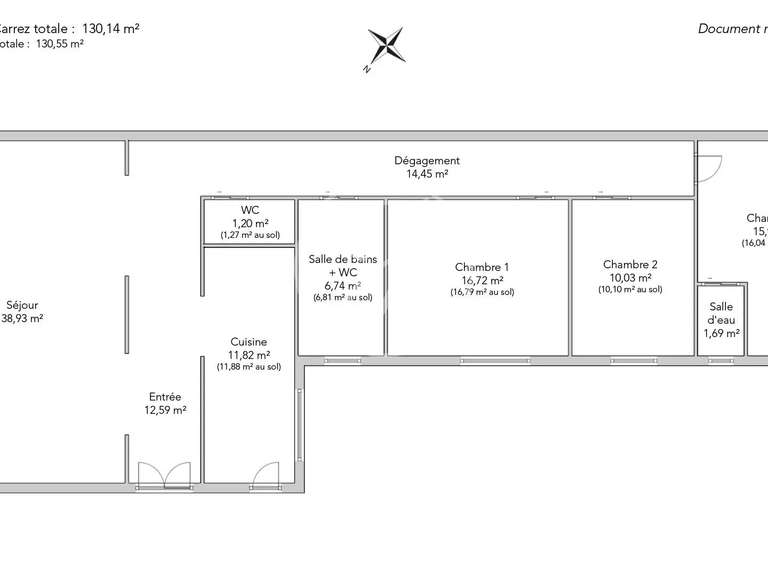 Appartement Neuilly-sur-Seine - 3 chambres - 130m²
