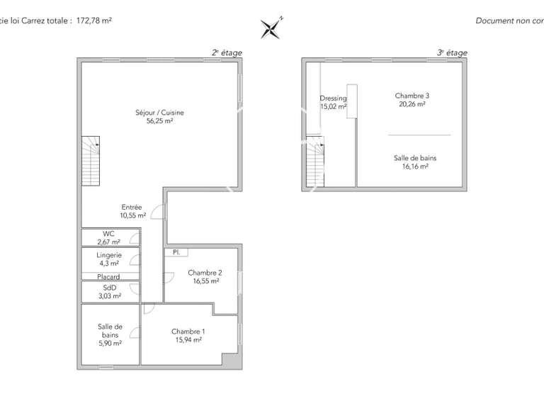 Appartement Neuilly-sur-Seine - 3 chambres - 172m²