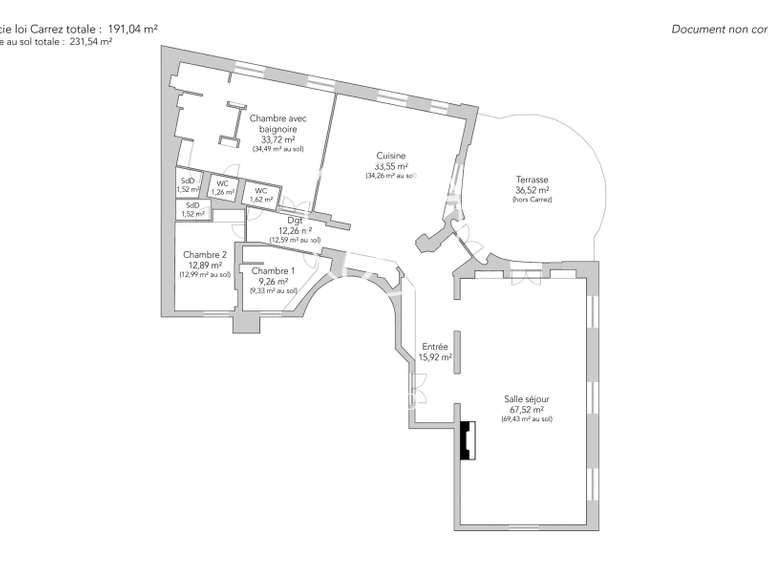 Appartement Neuilly-sur-Seine - 3 chambres - 216m²