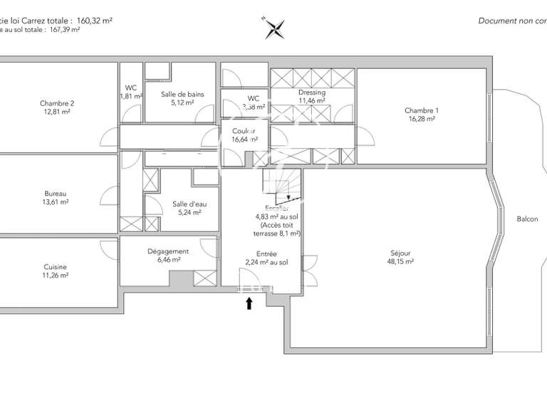 Appartement Neuilly-sur-Seine - 2 chambres - 167m²