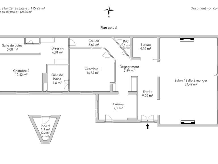 Apartment Neuilly-sur-Seine - 2 bedrooms - 124m²