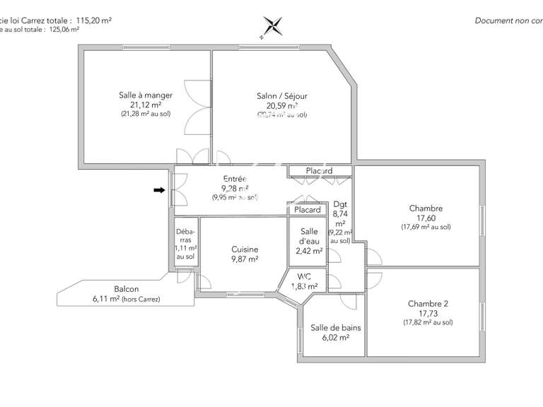 Appartement Neuilly-sur-Seine - 2 chambres - 125m²