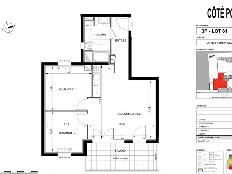 Vente Appartement Nice - 1 chambre