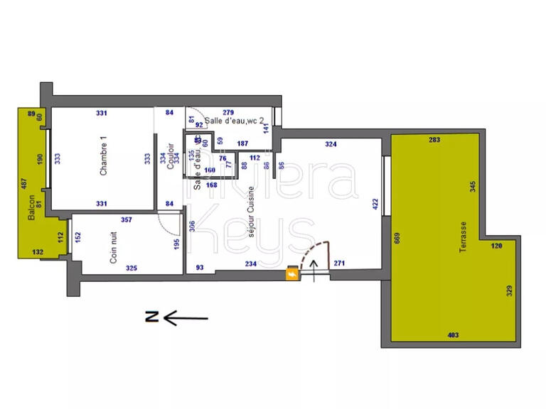 Apartment Nice - 2 bedrooms - 50m²