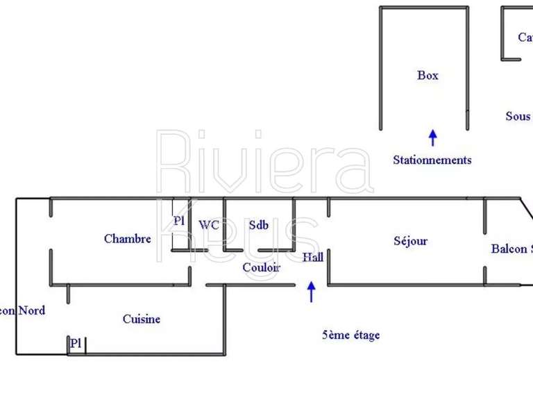 Appartement avec Vue sur mer Nice - 1 chambre - 70m²