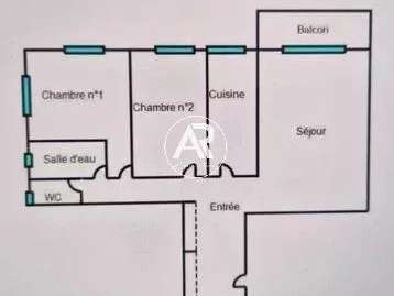 Appartement Nice - 2 chambres - 95m²