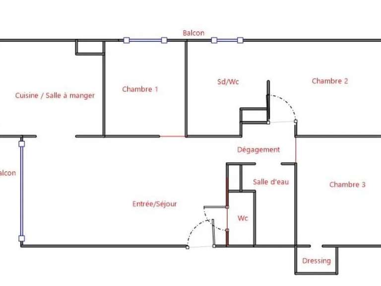 Appartement avec Vue sur mer Nice - 3 chambres - 94m²