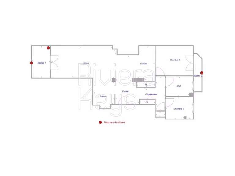 Appartement Nice - 2 chambres - 73m²