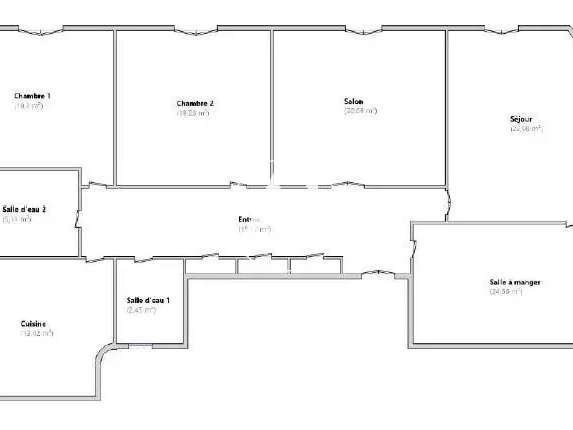 Appartement Nice - 3 chambres - 146m²