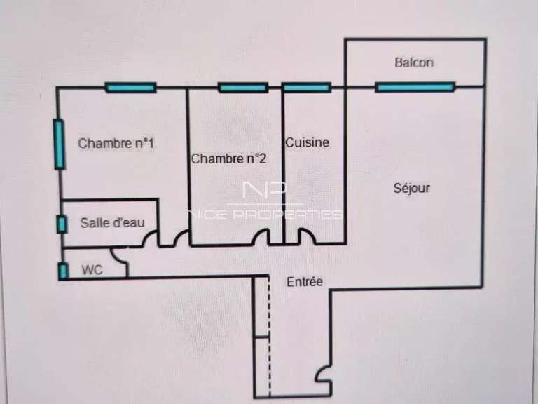 Appartement Nice - 2 chambres - 95m²