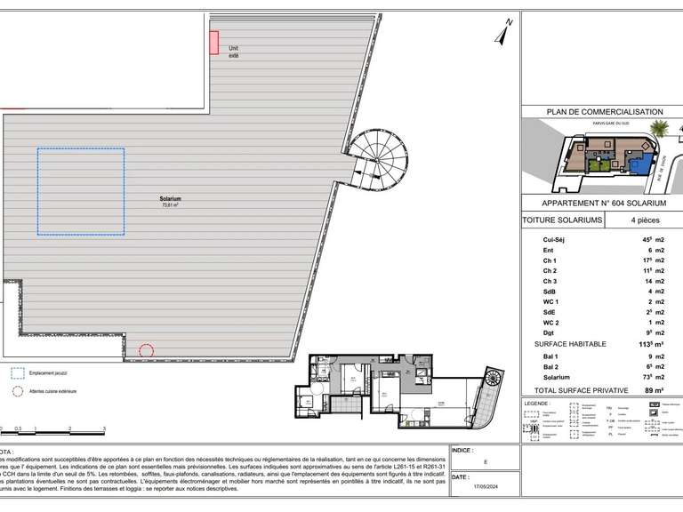 Apartment Nice - 3 bedrooms - 113m²