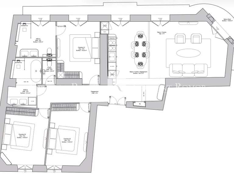 Appartement Nice - 111m²