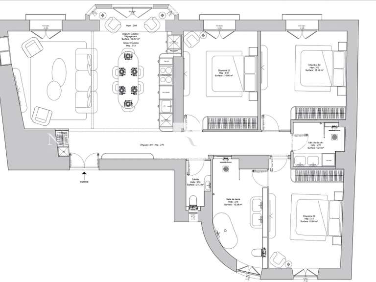Appartement Nice - 109m²