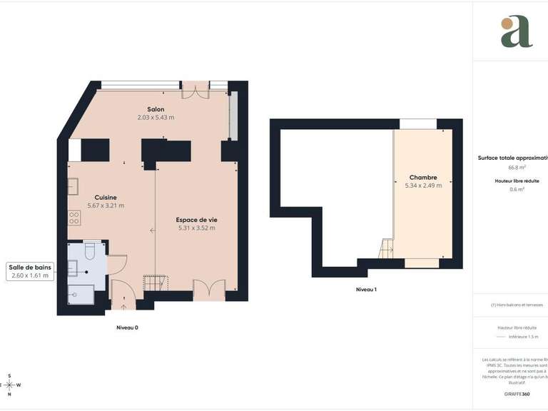 Appartement Nice - 67m²