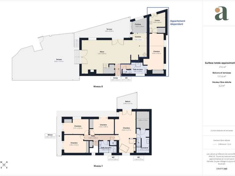 Maison avec Vue sur mer Nice - 6 chambres - 216m²