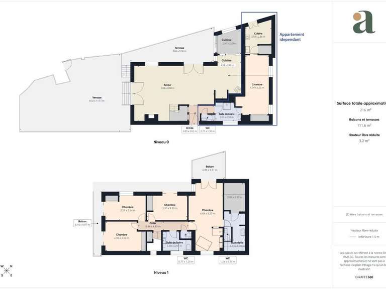 Maison avec Vue sur mer Nice - 6 chambres - 173m²