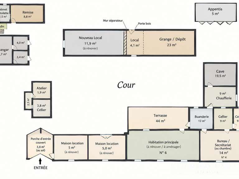 Maison Nogent-sur-Vernisson - 8 chambres - 360m²
