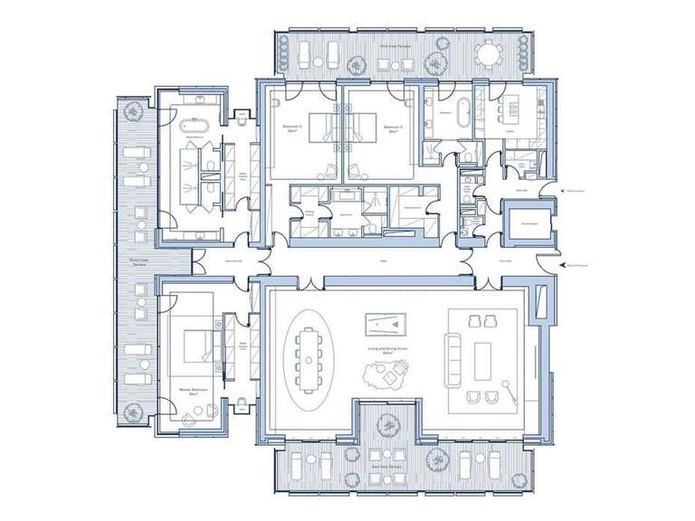 Appartement avec Vue sur mer Orthez - 3 chambres - 679m²