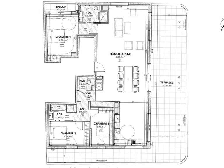 Appartement Palavas-les-Flots - 3 chambres - 126m²