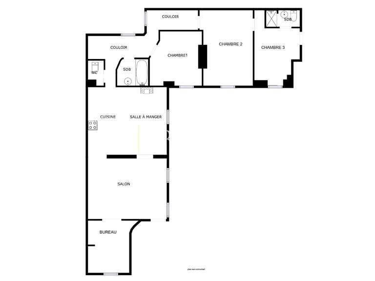 Appartement Paris 10e - 3 chambres - 105m²