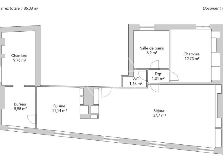Apartment Paris 10e - 2 bedrooms - 86m²