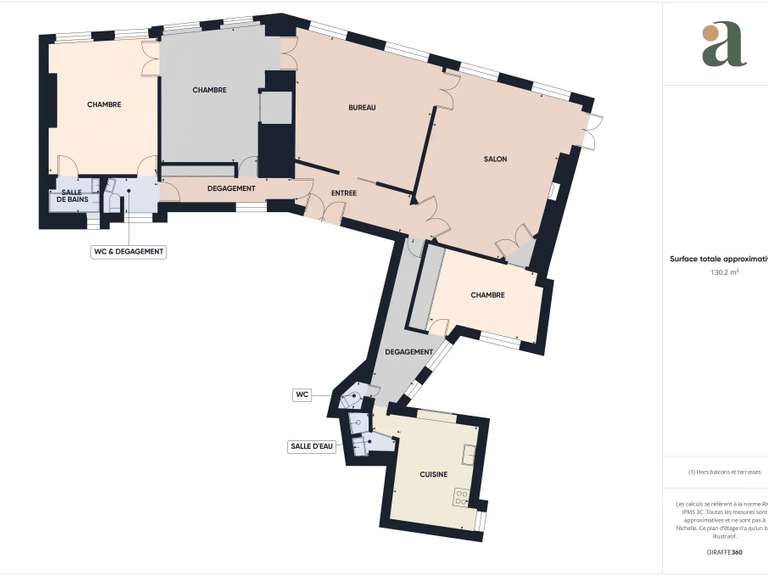 Appartement Paris 10e - 3 chambres - 130m²