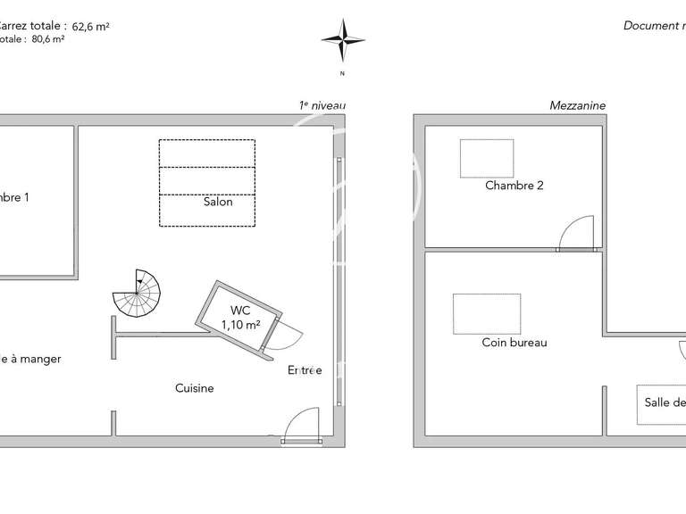 Appartement Paris 10e - 2 chambres - 80m²