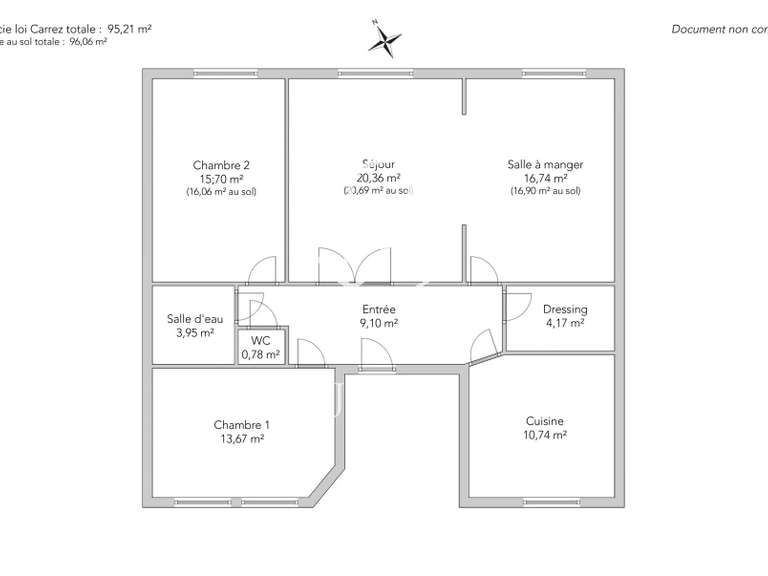 Appartement Paris 10e - 3 chambres - 96m²