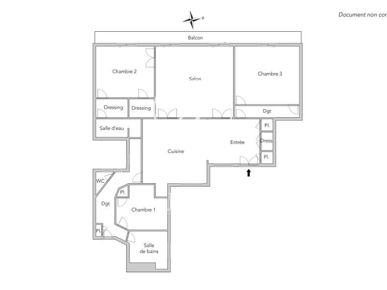 Appartement Paris 10e - 3 chambres - 116m²