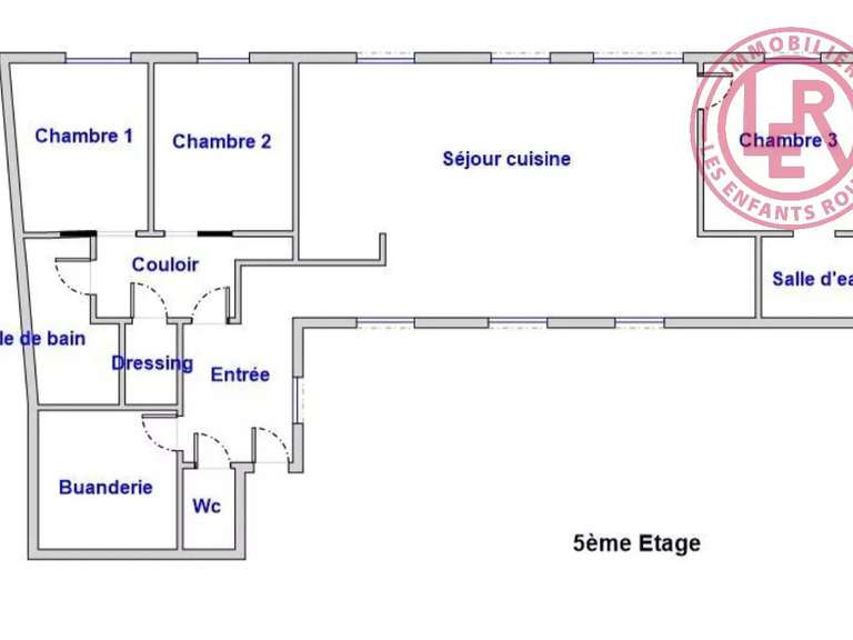 Appartement Paris 11e - 3 chambres - 125m²