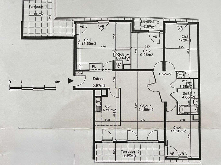 Apartment Paris 13e - 4 bedrooms