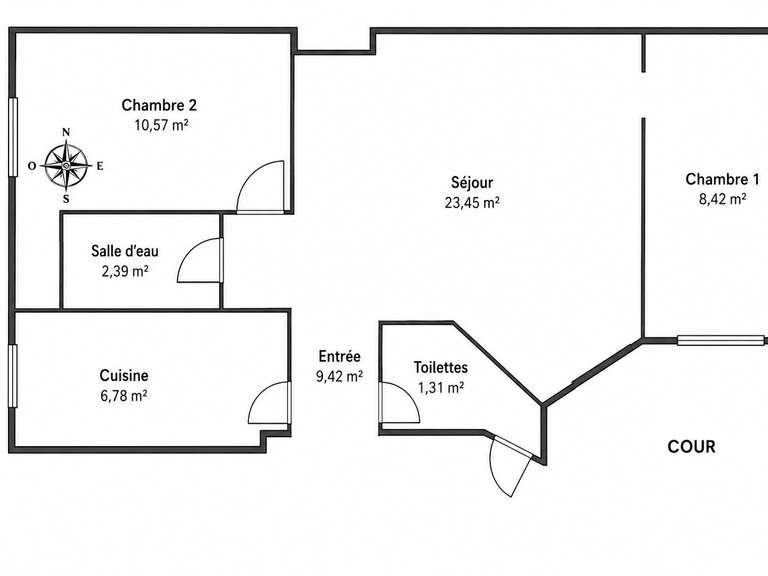 Apartment Paris 14e - 2 bedrooms - 53m²