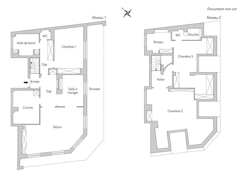 Appartement Paris 15e - 3 chambres - 155m²