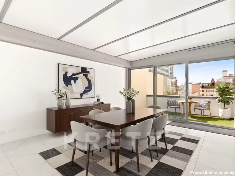 Appartement Paris 15e - 3 chambres - 85m²