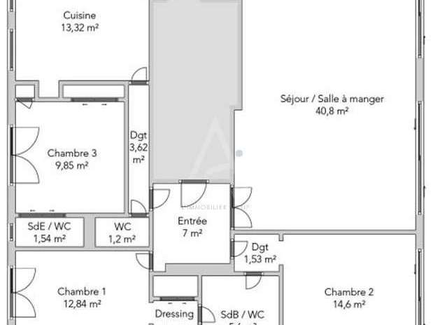 Appartement Paris 16e - 3 chambres