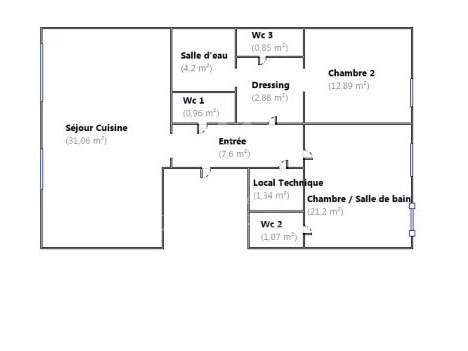 Apartment Paris 16e - 2 bedrooms - 84m²