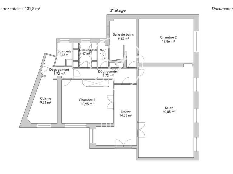 Apartment Paris 16e - 2 bedrooms - 131m²