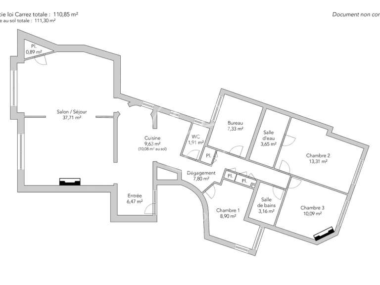 Apartment Paris 16e - 3 bedrooms - 111m²