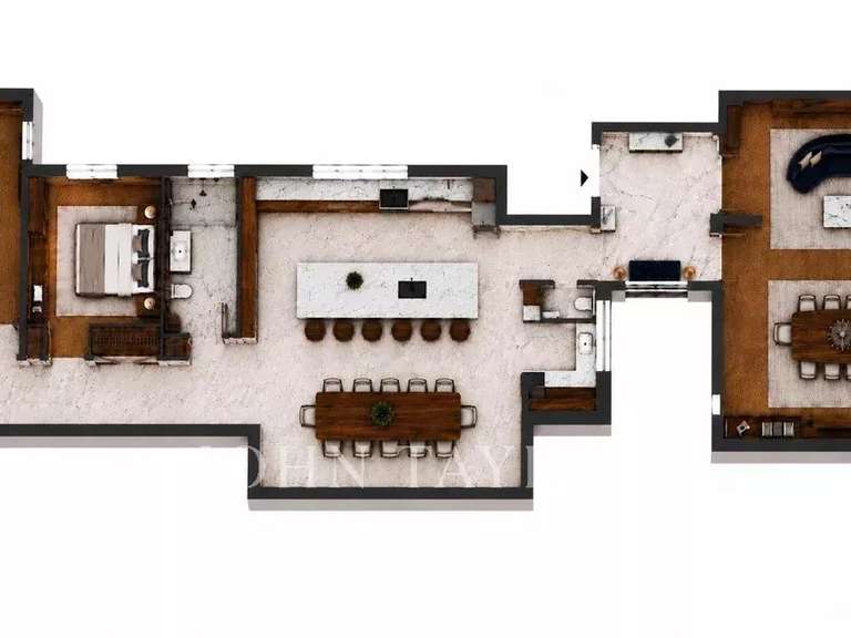 Appartement Paris 16e - 2 chambres - 140m²