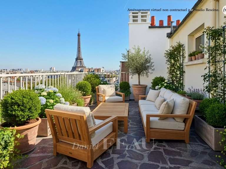 Appartement Paris 16e - 2 chambres - 86m²