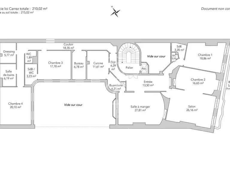 Apartment Paris 16e - 4 bedrooms - 215m²