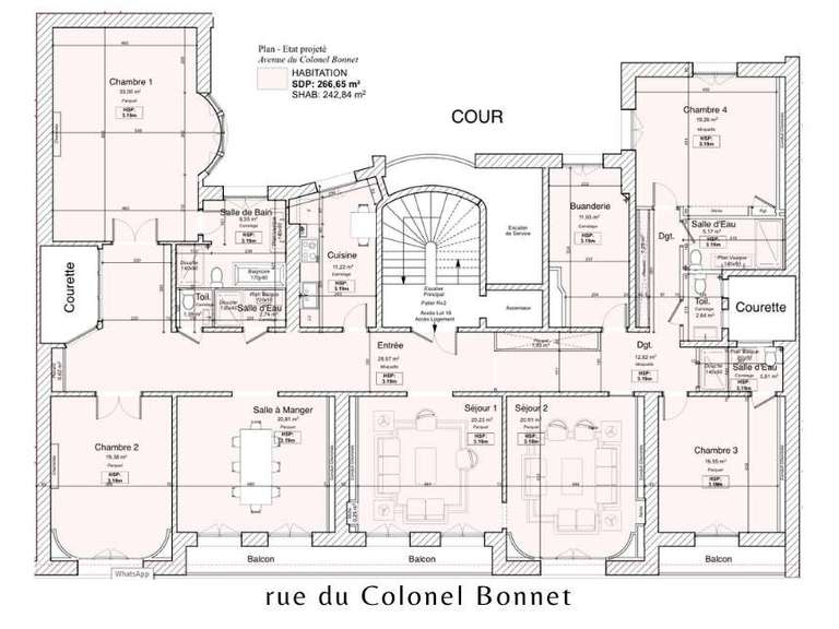 Apartment Paris 16e - 5 bedrooms