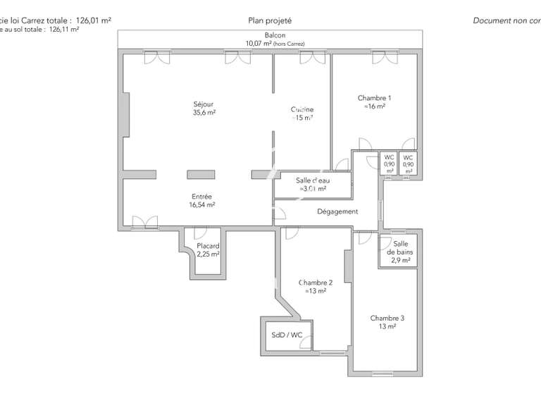 Apartment Paris 16e - 3 bedrooms - 126m²