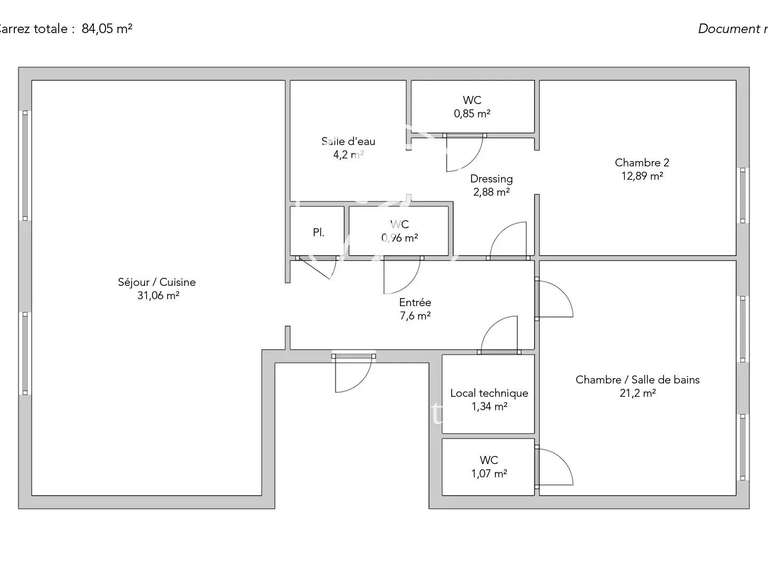 Apartment Paris 16e - 2 bedrooms - 84m²