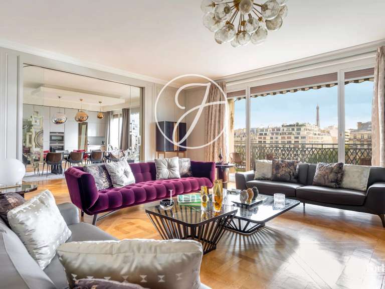 Appartement Paris 16e - 4 chambres - 207m²