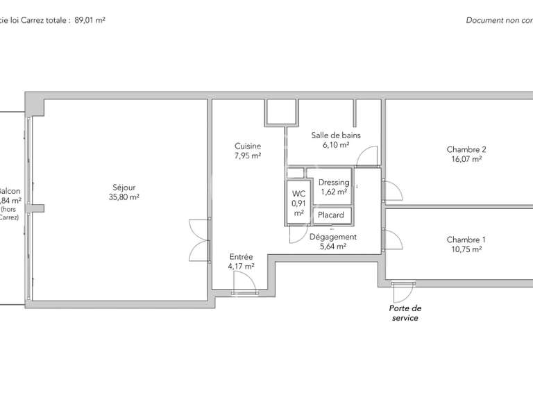 Apartment Paris 16e - 2 bedrooms - 89m²